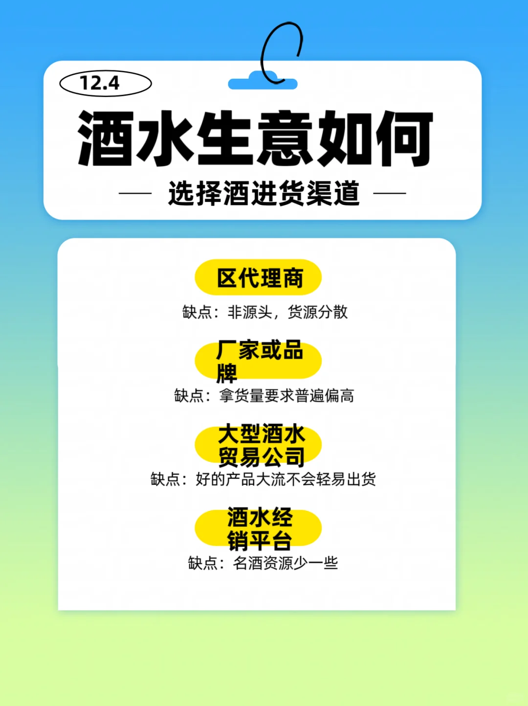 酒老板用什么方法找靠谱酒水货源？