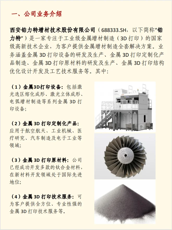一文了解一家公司：第3期 铂力特