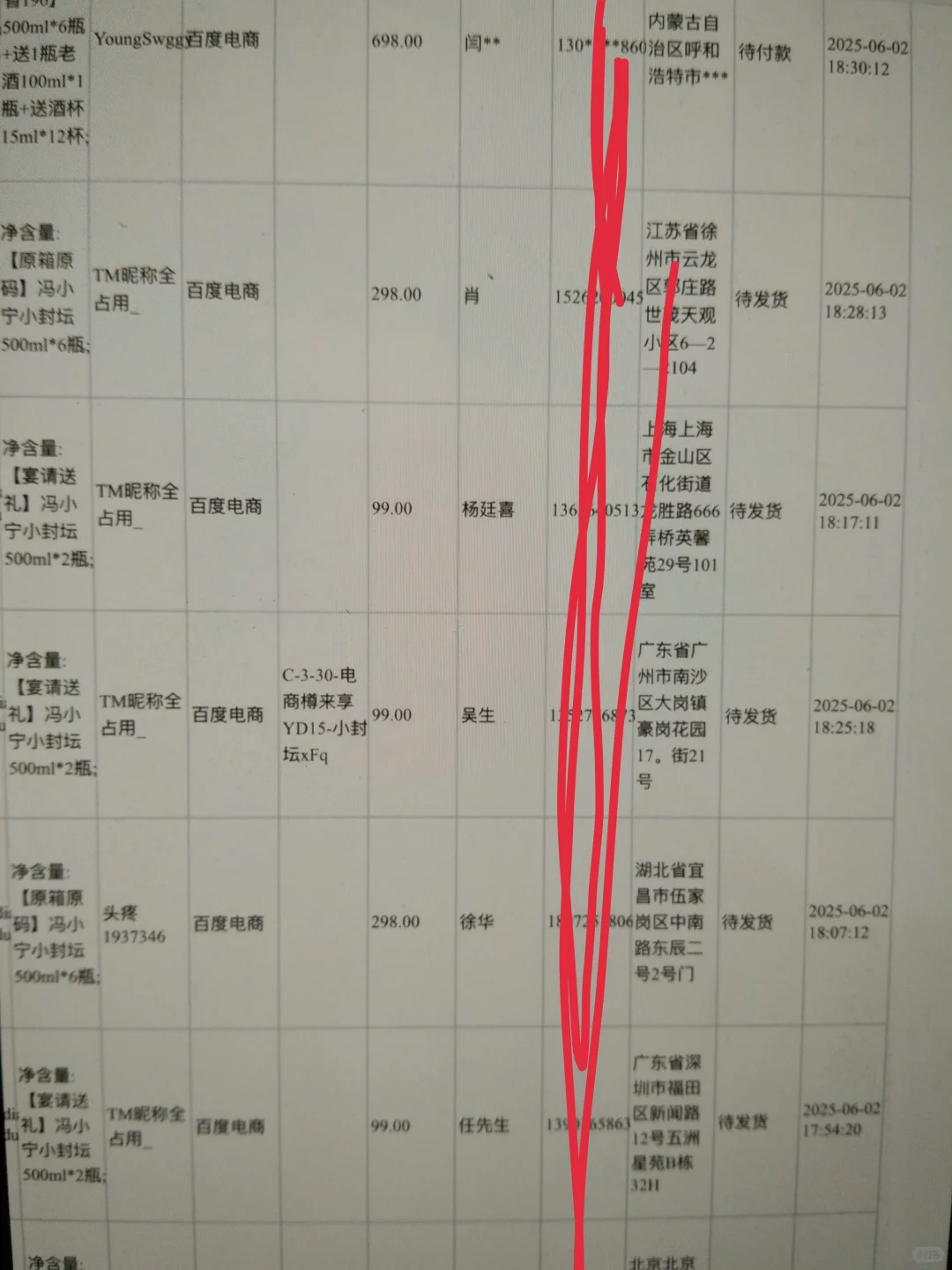 新鲜的白酒客资