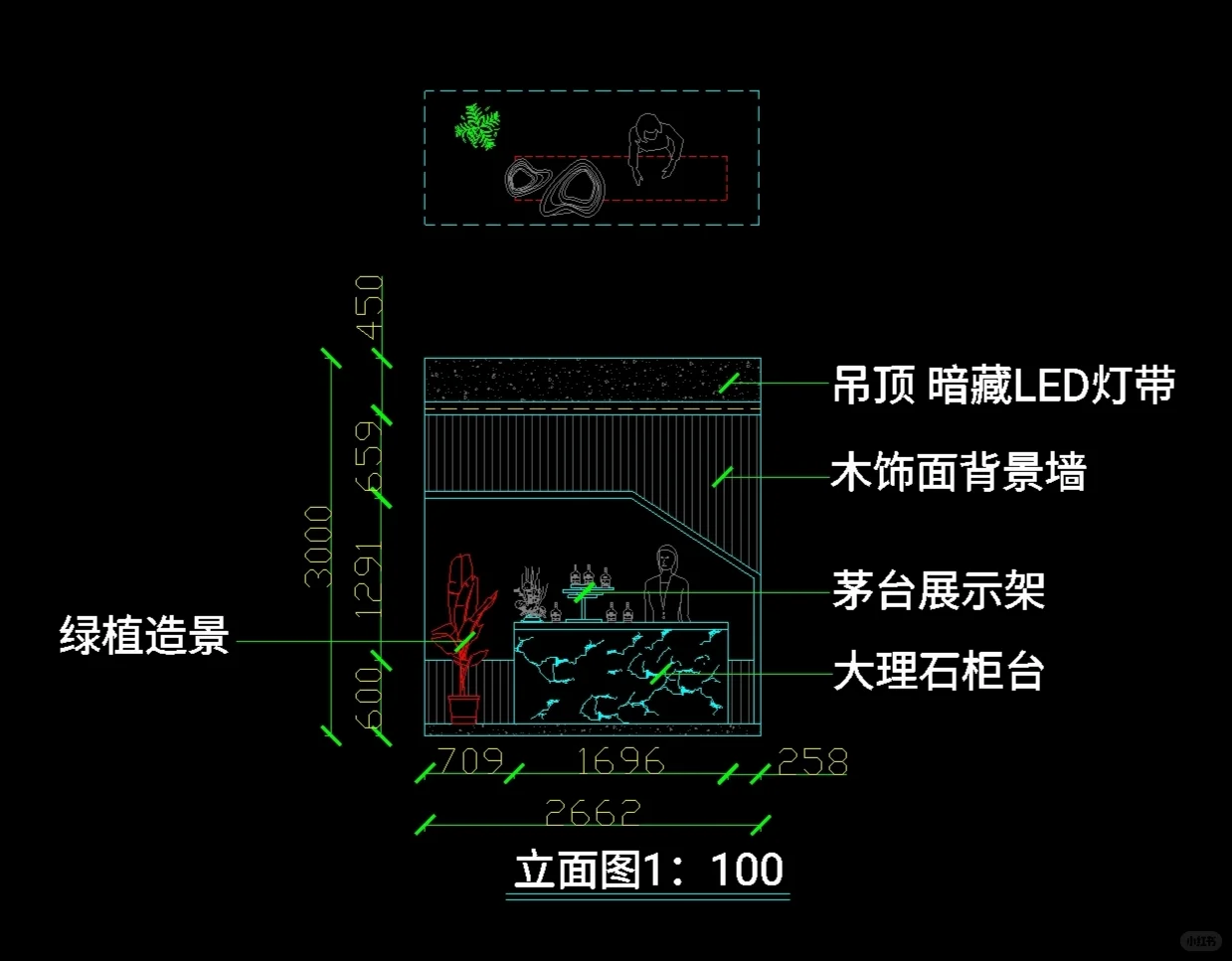茅台展厅设计(CAD原文件)