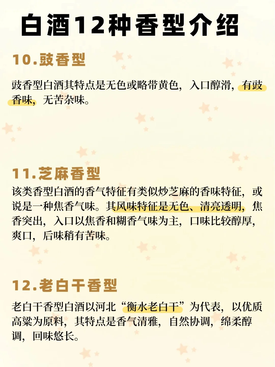 白酒香型全攻略
