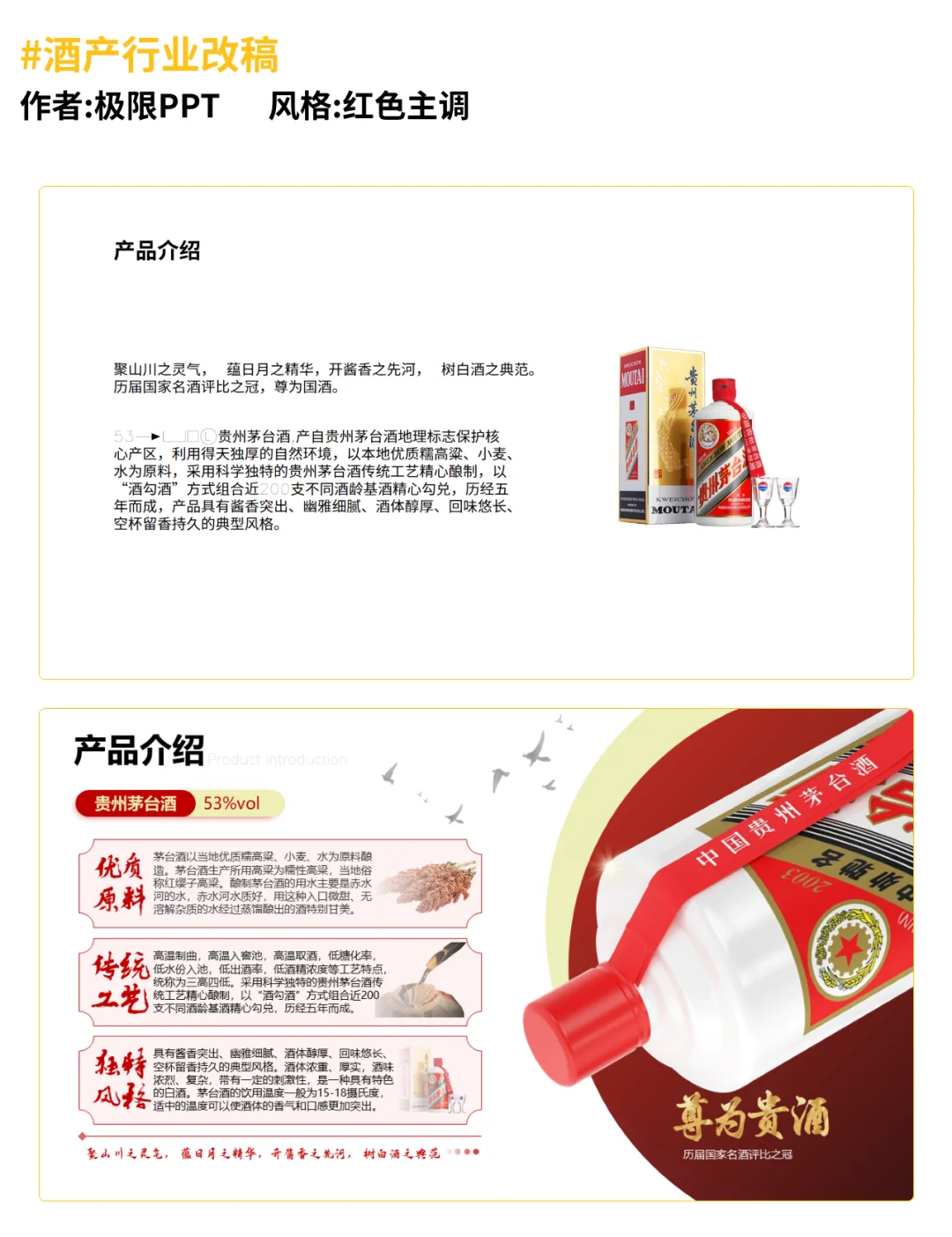 酒产行业PPT