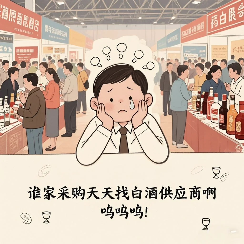 天老爷，谁家采购天天找白酒供应商啊