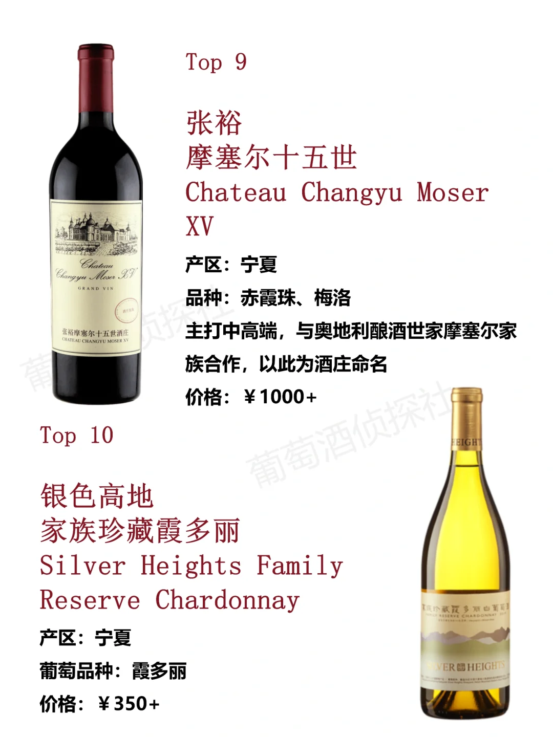 ?国产葡萄酒Top10，有没有不服气的……