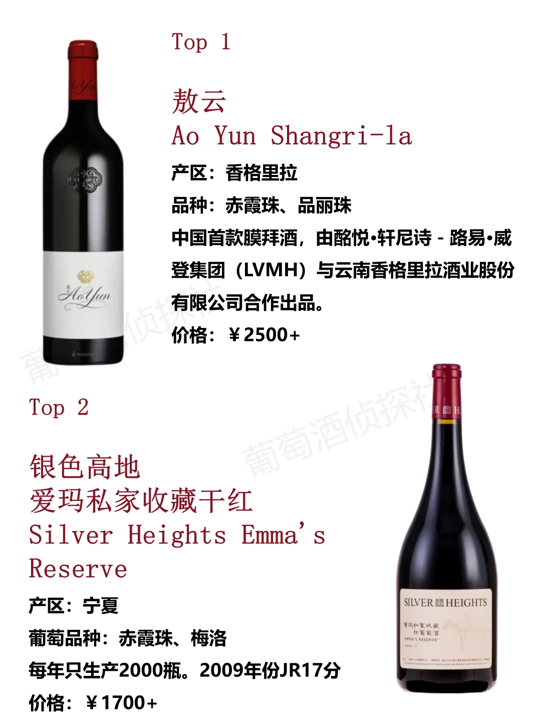 ?国产葡萄酒Top10，有没有不服气的……