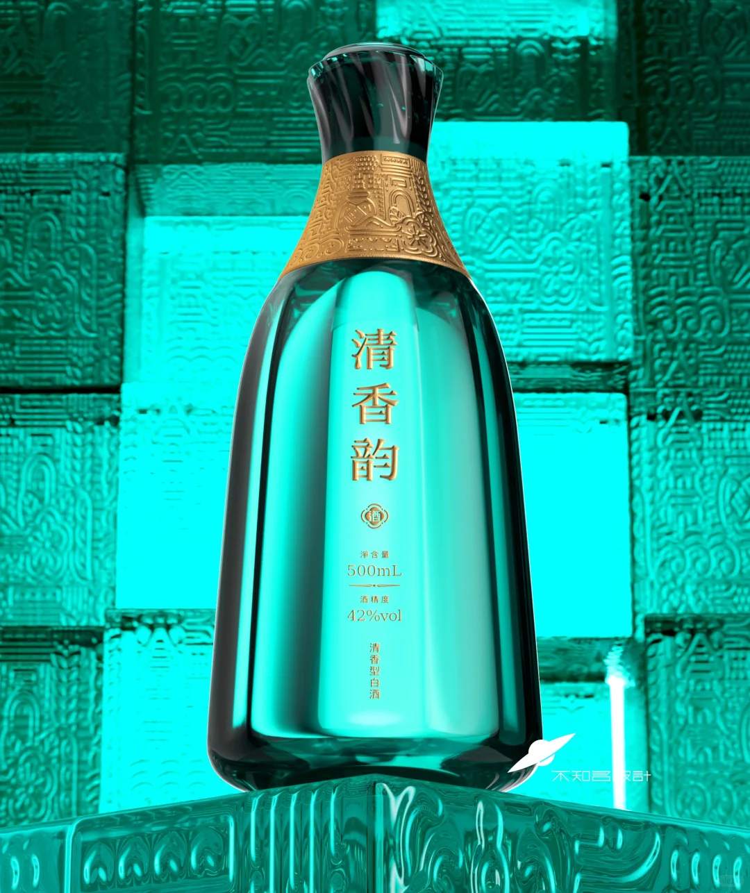 满满现代感清香型白酒设计