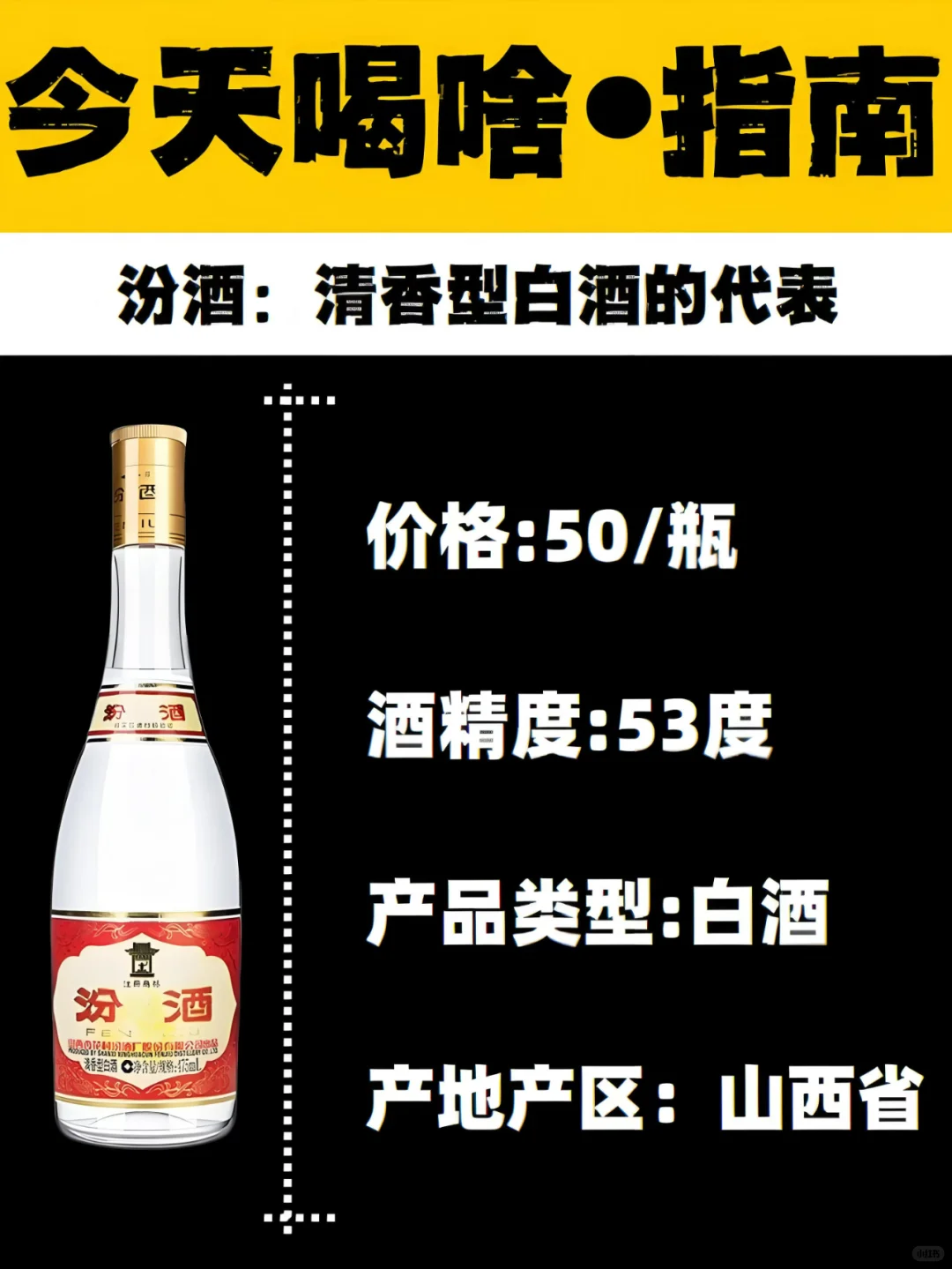 今天喝啥｜汾酒：清香型白酒的代表