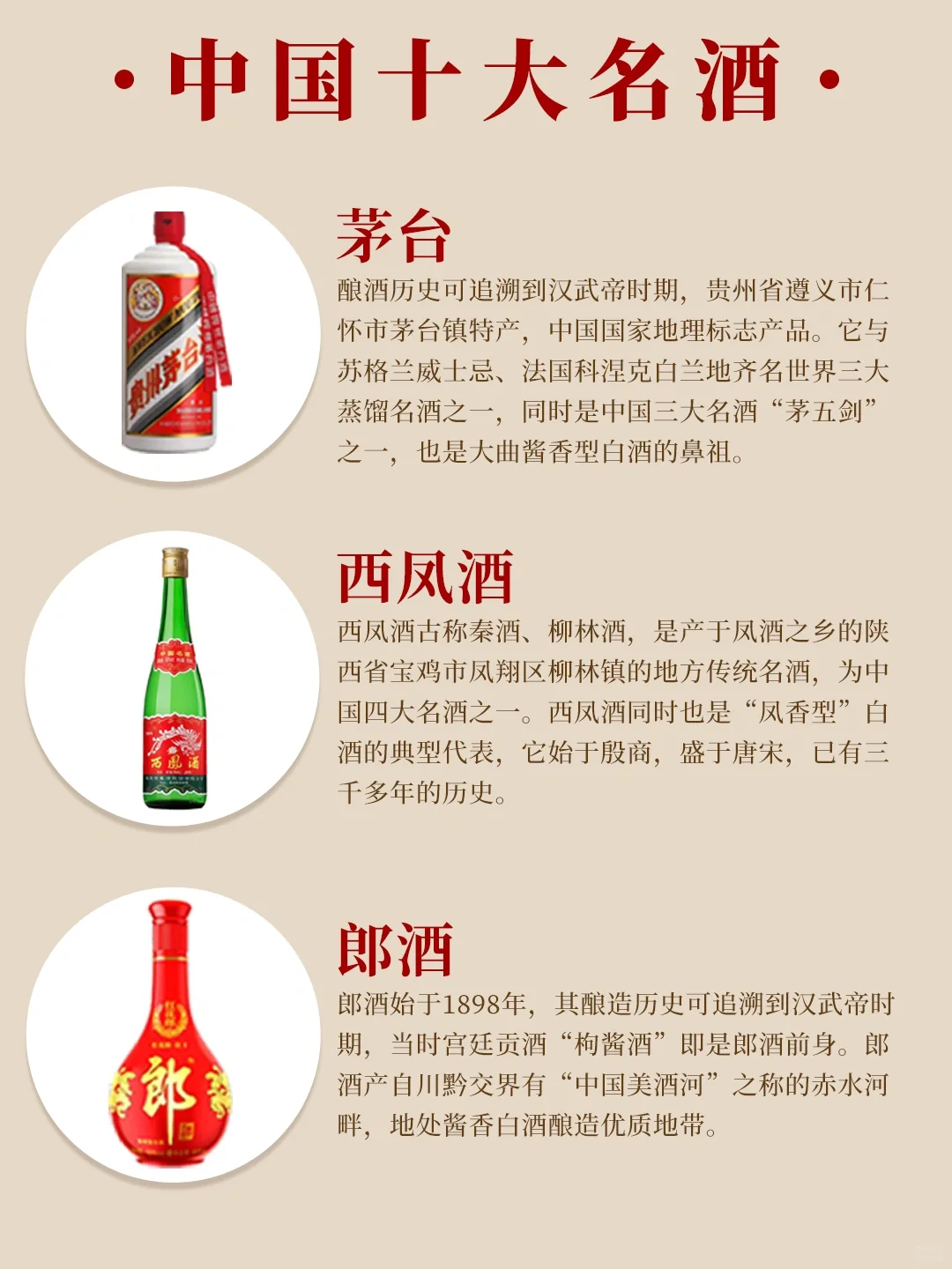 一文看懂中国十大名酒?快来看看你喝过哪些