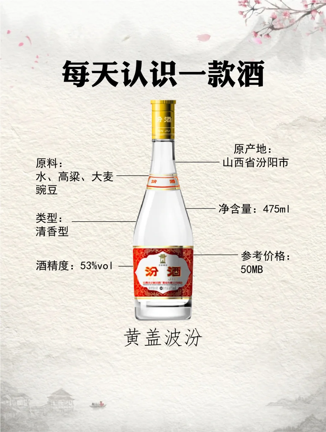 NO.22每天认识一款酒︱黄盖波汾