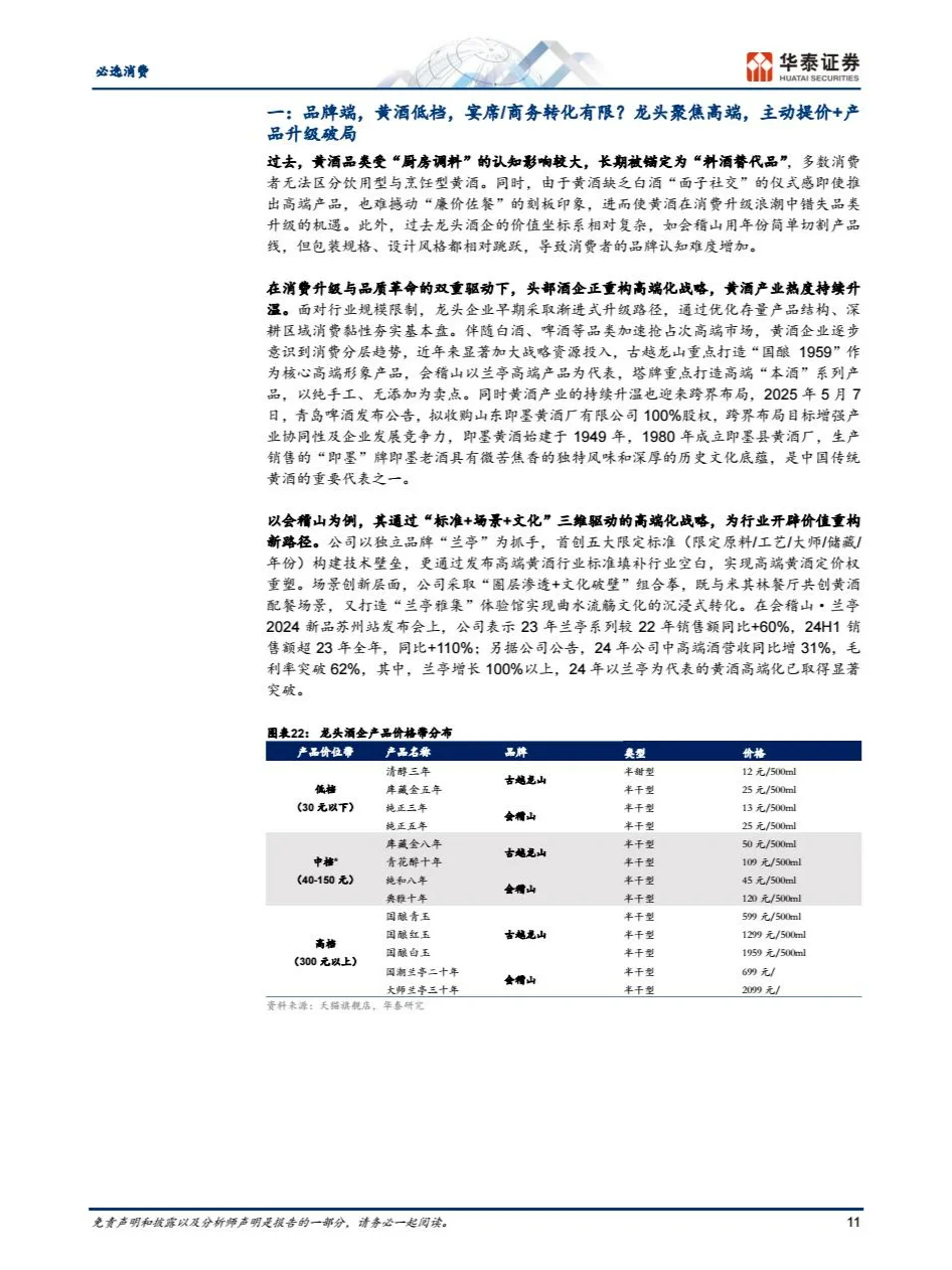 2025黄酒行业报告
