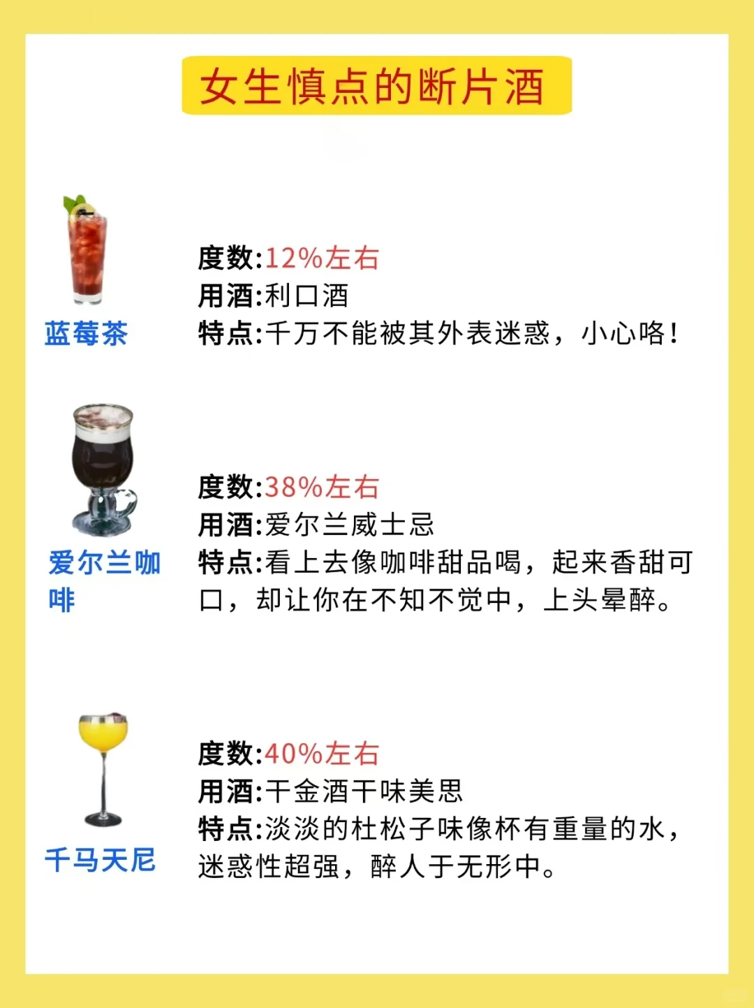 女生独自去酒吧一定要慎点的 12款失身酒