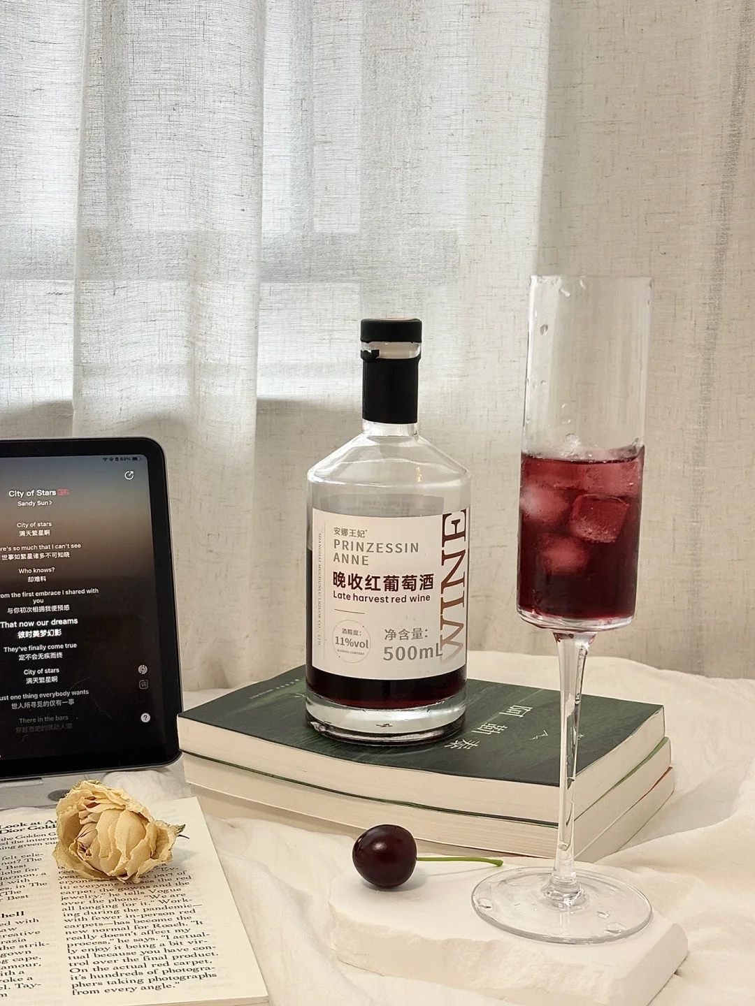 不想拥有太多情绪 一杯红酒?配音乐?