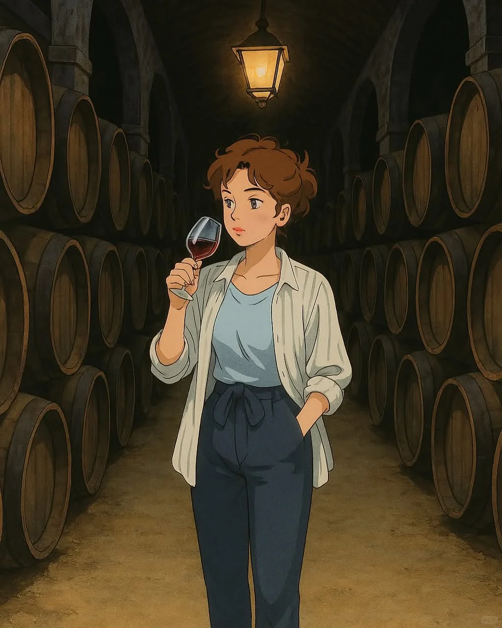 Ghibli-style葡萄酒风格太好看了