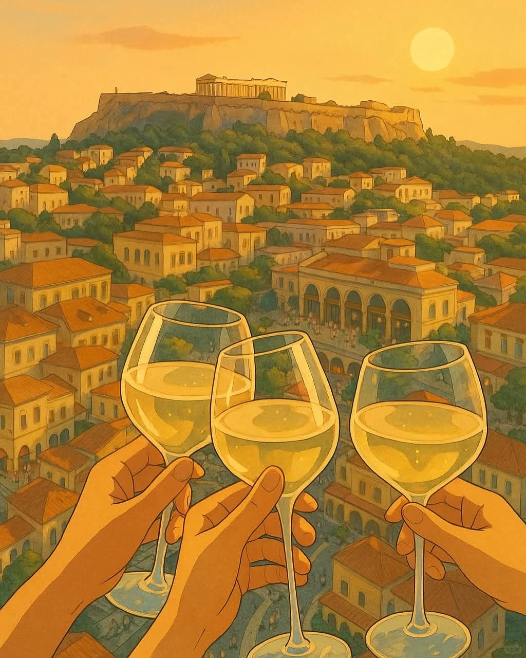 Ghibli-style葡萄酒风格太好看了