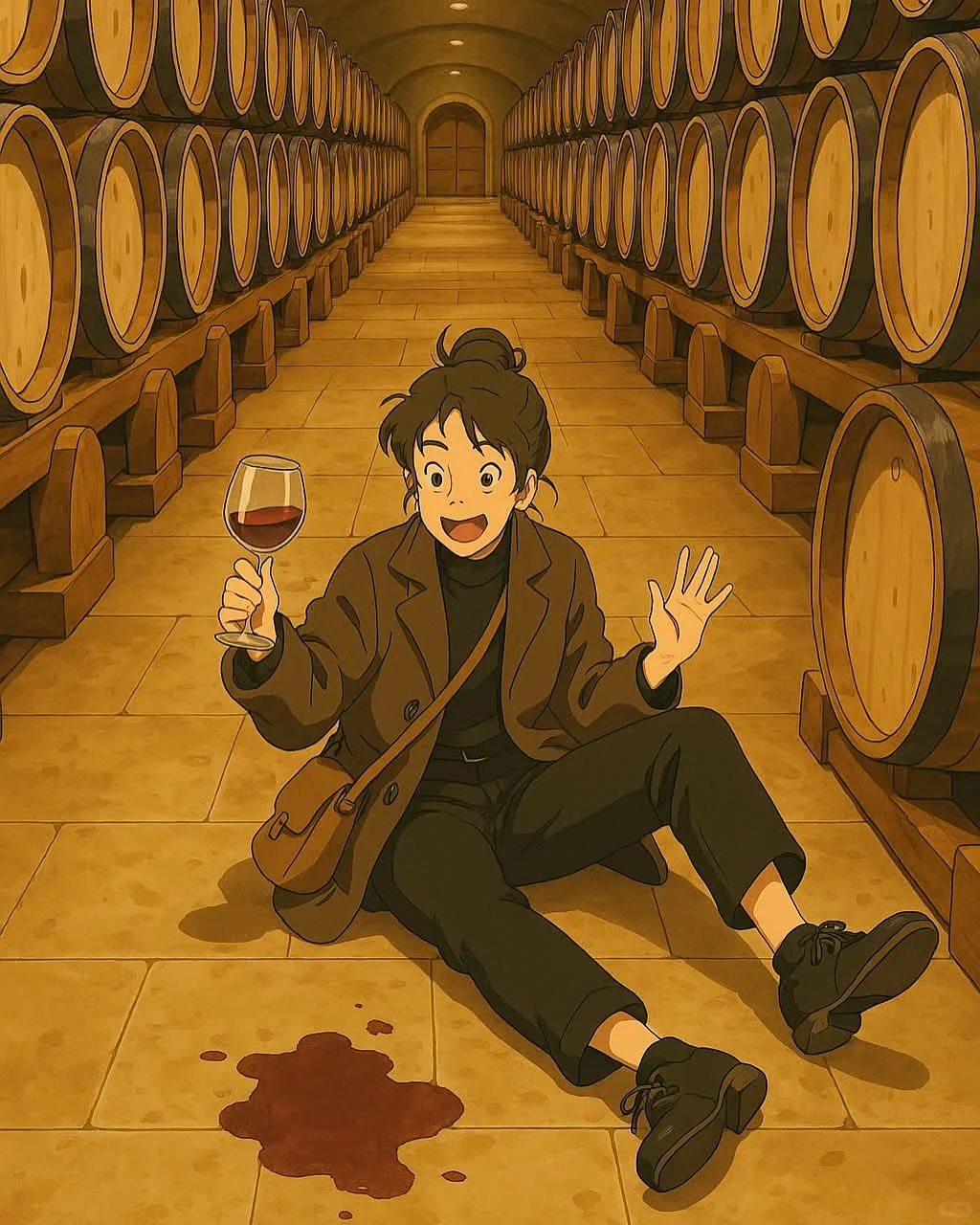 Ghibli-style葡萄酒风格太好看了