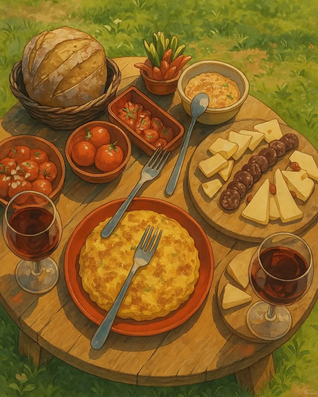 Ghibli-style葡萄酒风格太好看了