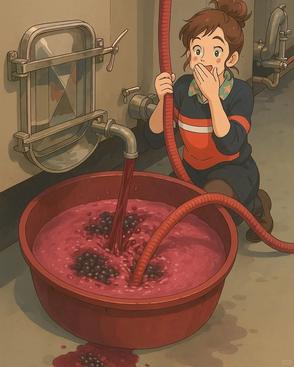 Ghibli-style葡萄酒风格太好看了