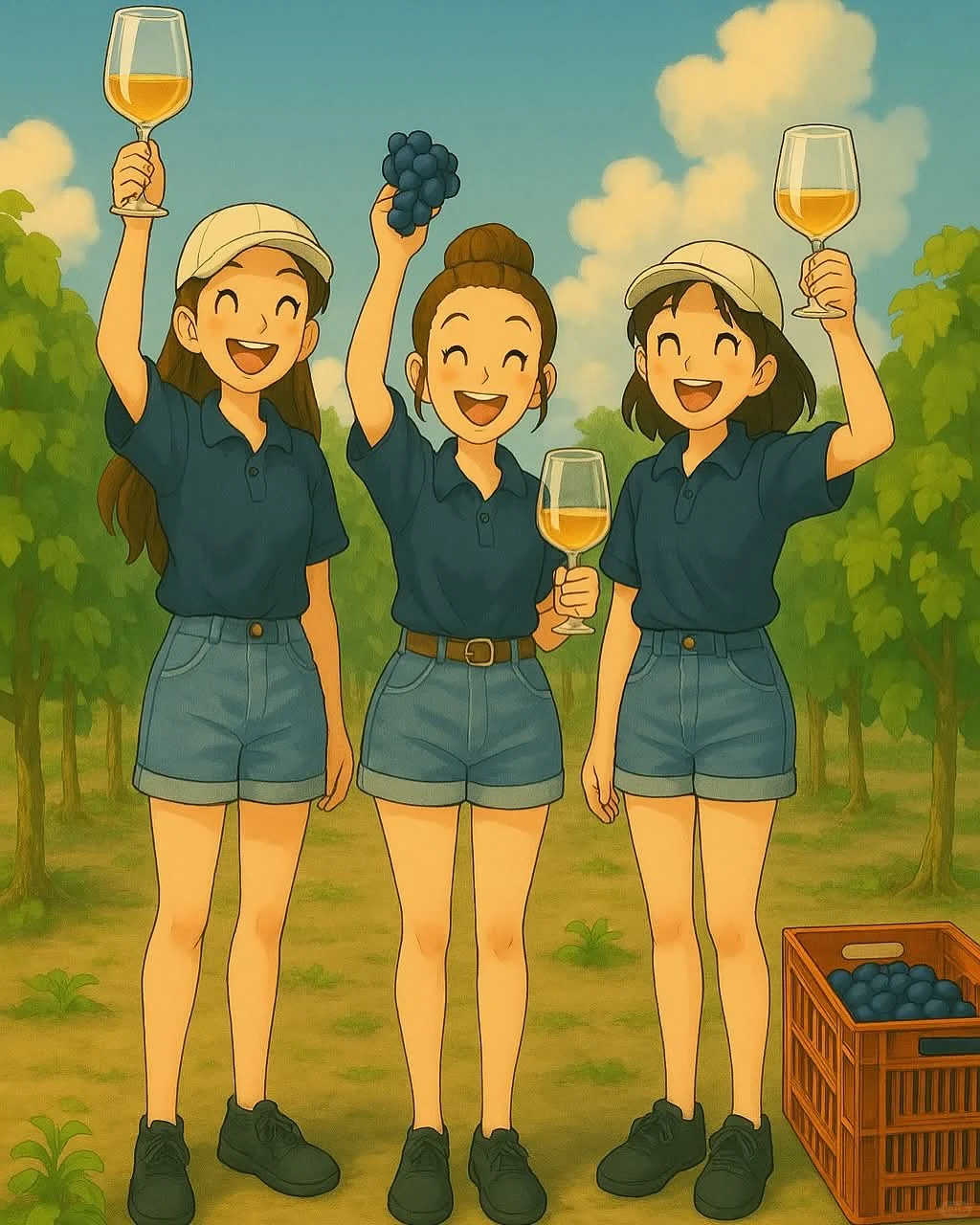 Ghibli-style葡萄酒风格太好看了