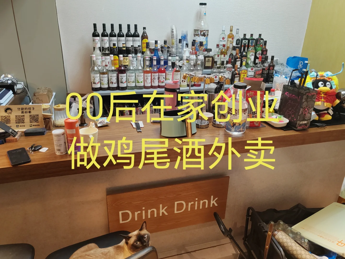 不想上班，又想赚钱，做鸡尾酒外卖