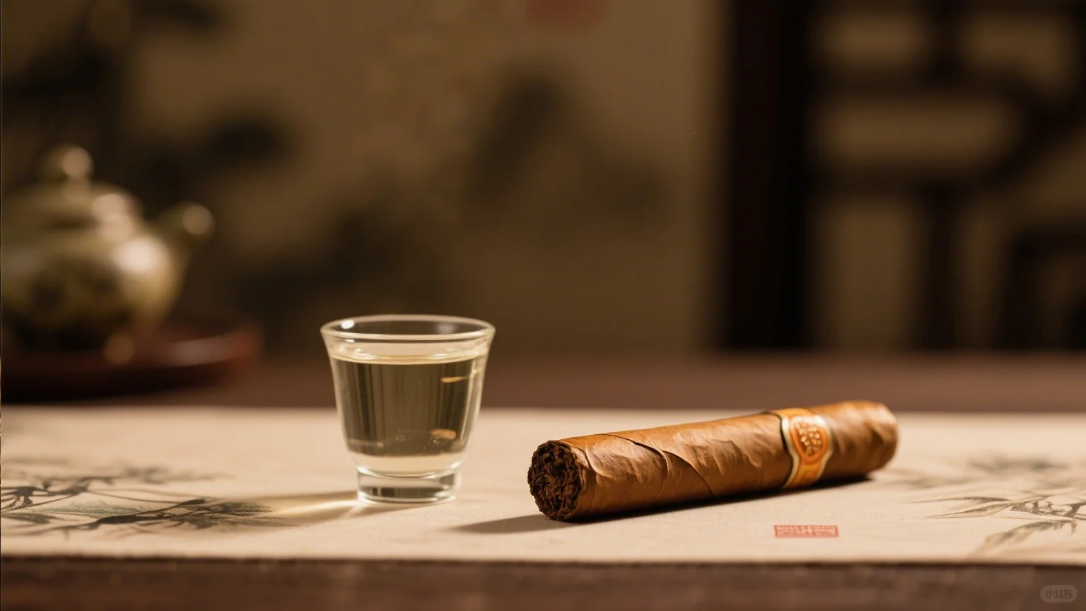 当雪茄烟雾撞上白酒醇香