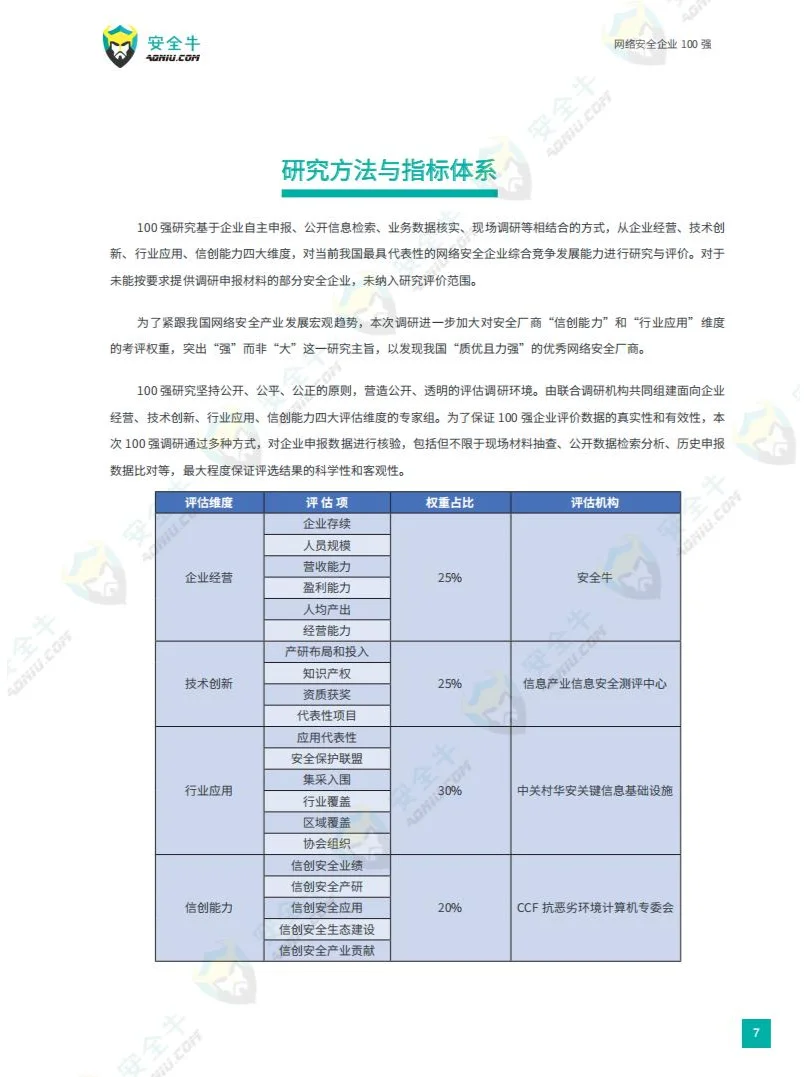 网络安全企业 100 强：实力榜单，洞察趋势