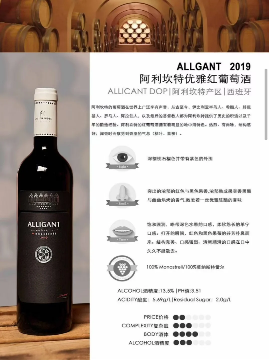 西班牙美德酒庄、法定区葡萄酒