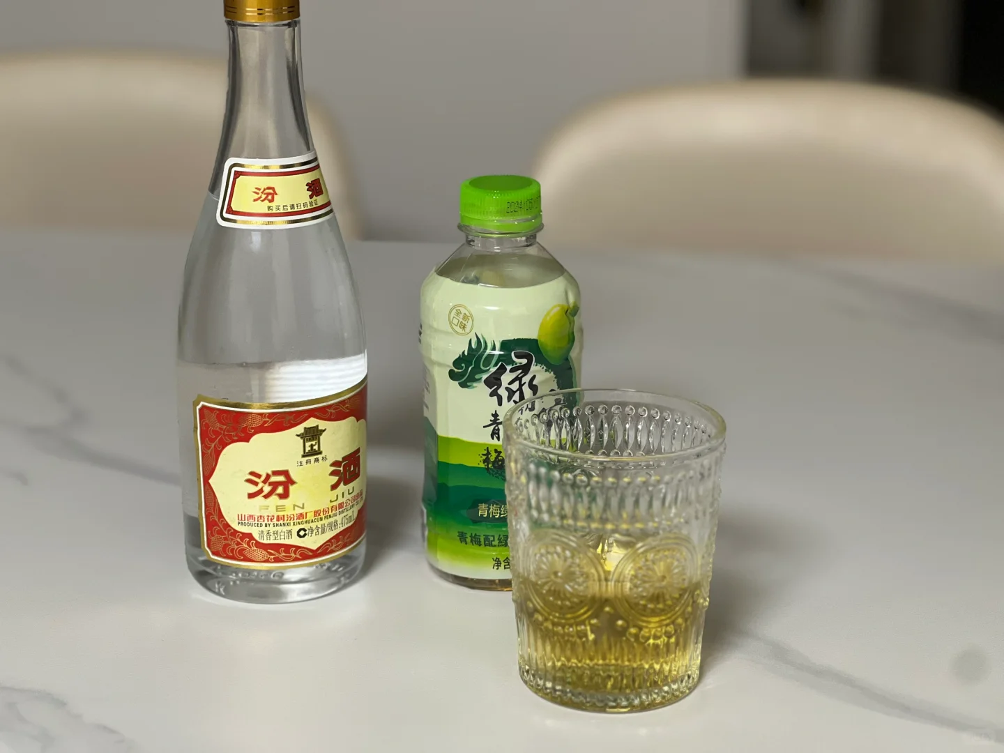 一瓶喝了两个多月的小波汾～