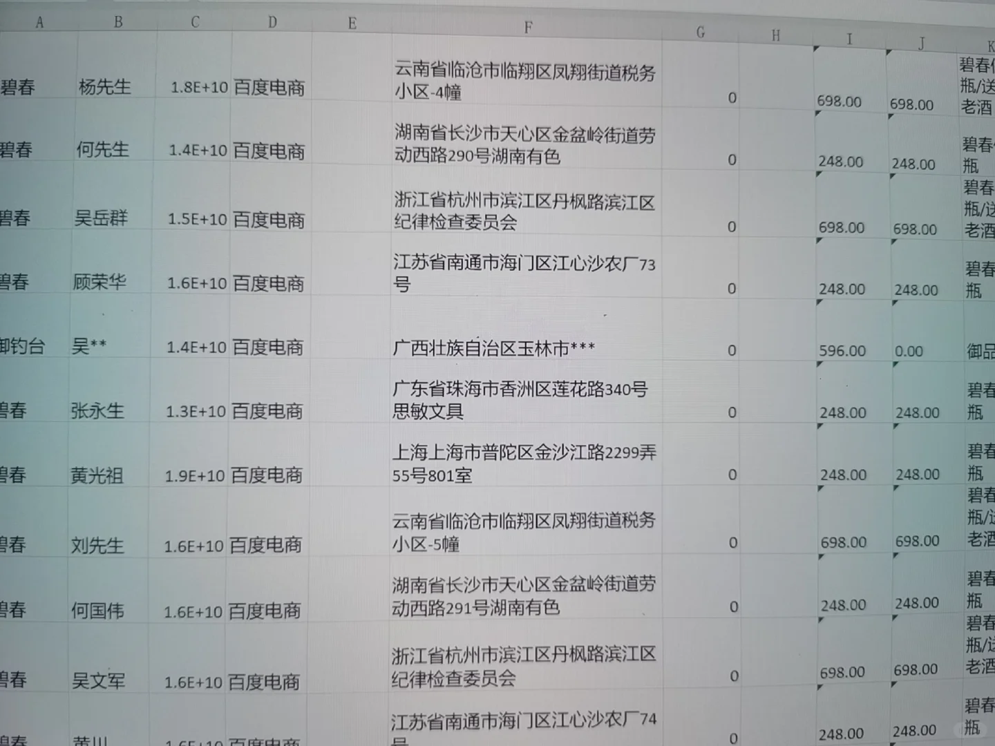 白酒资源 全国行业实时