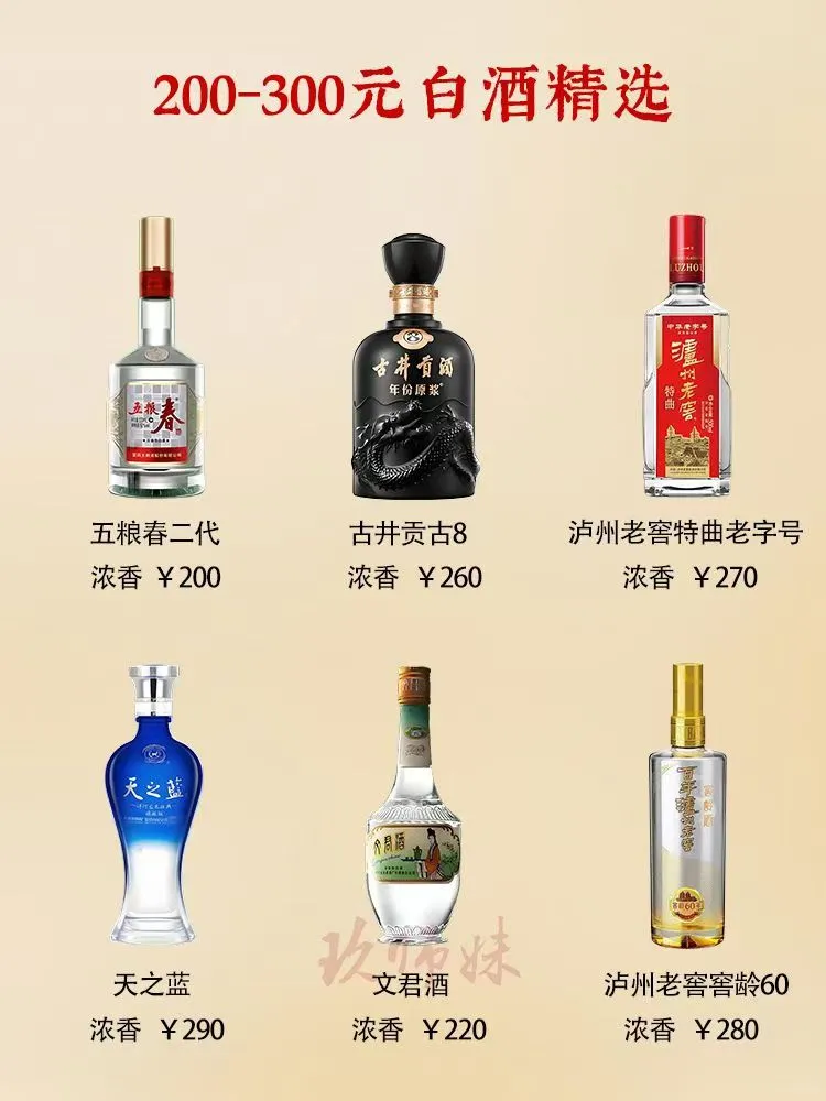 200-300元档白酒超高性价比酒款推荐?