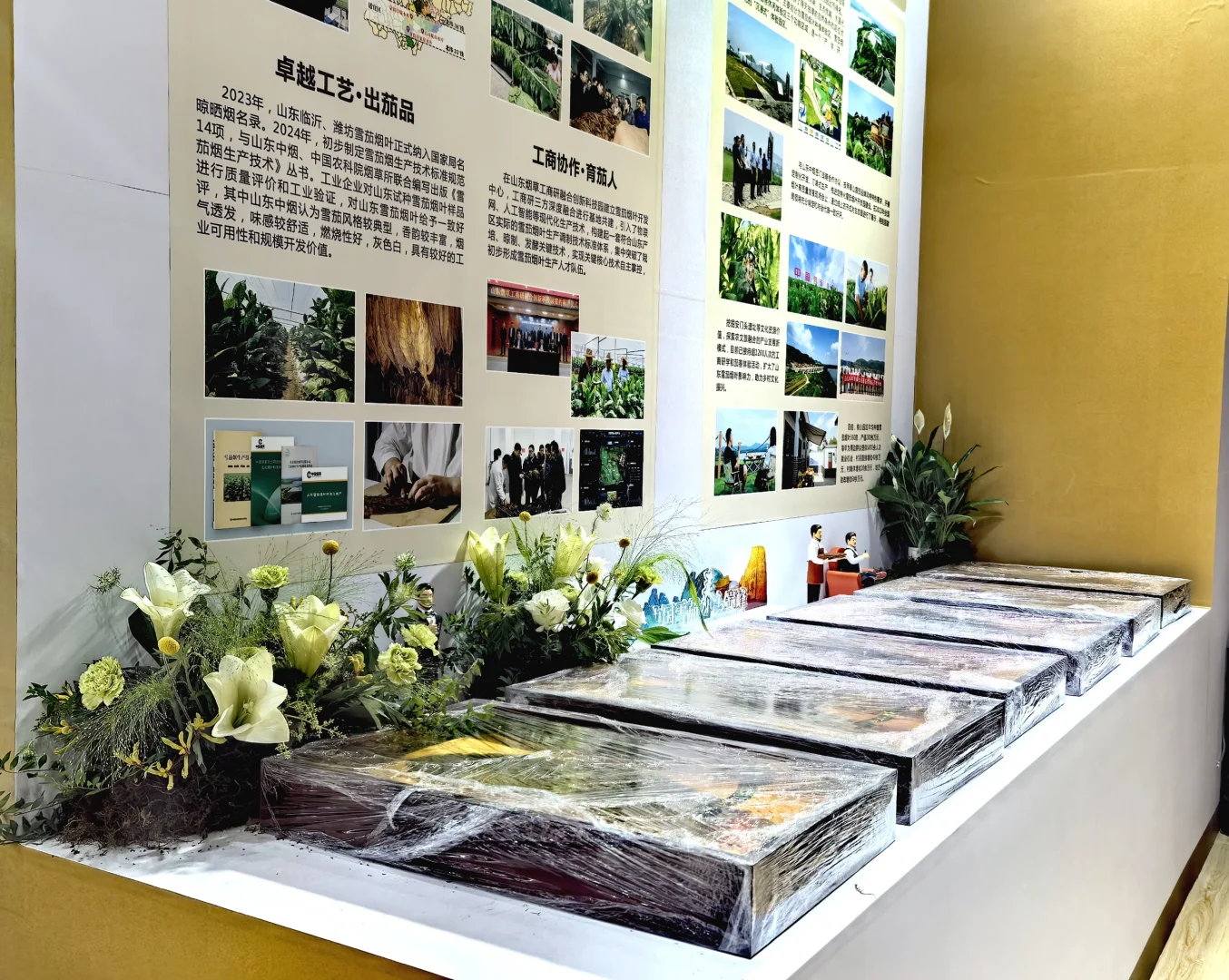 今天是清新自然的花艺展台?