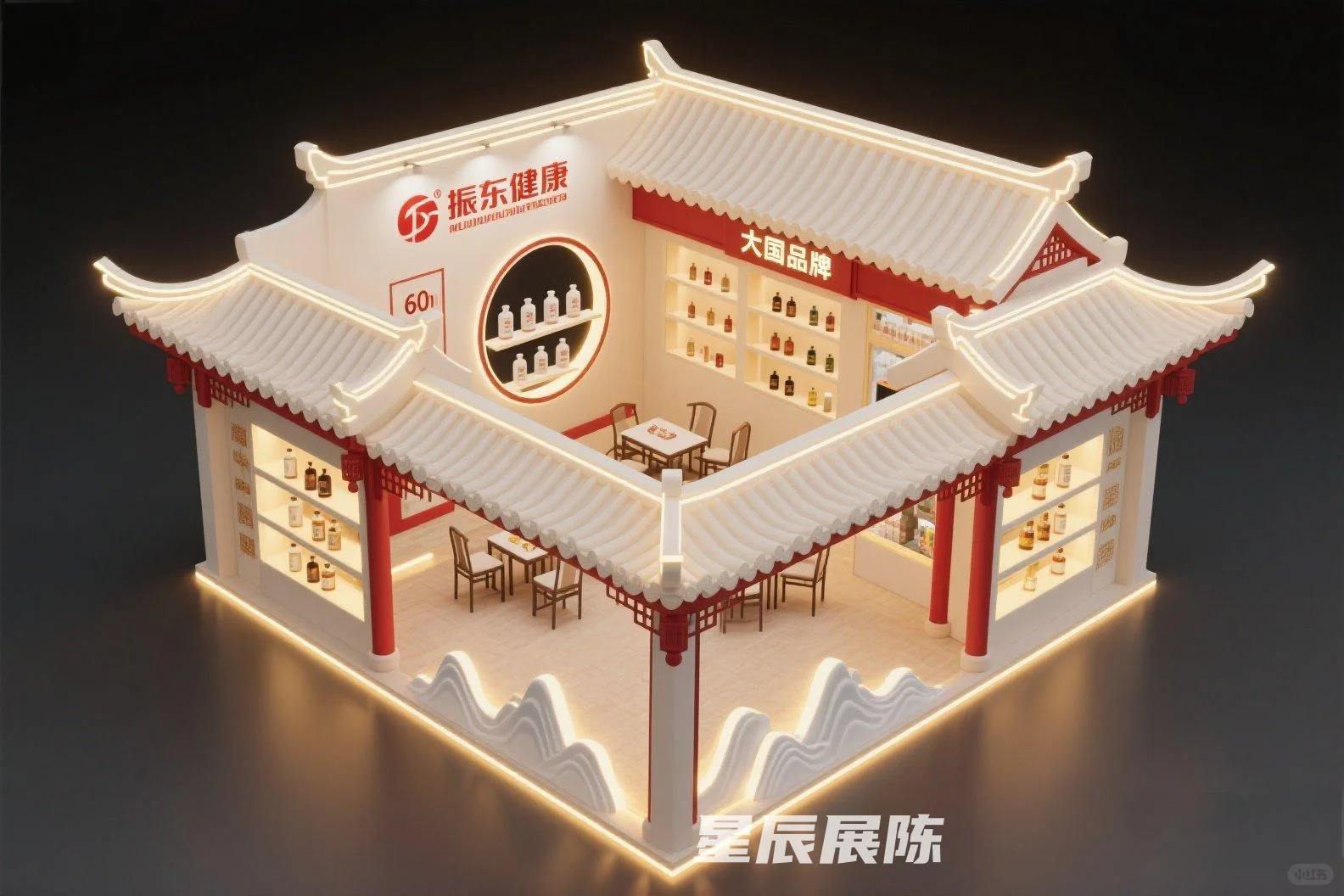 ?国风展位天花板！红墙黛瓦里的东方美学