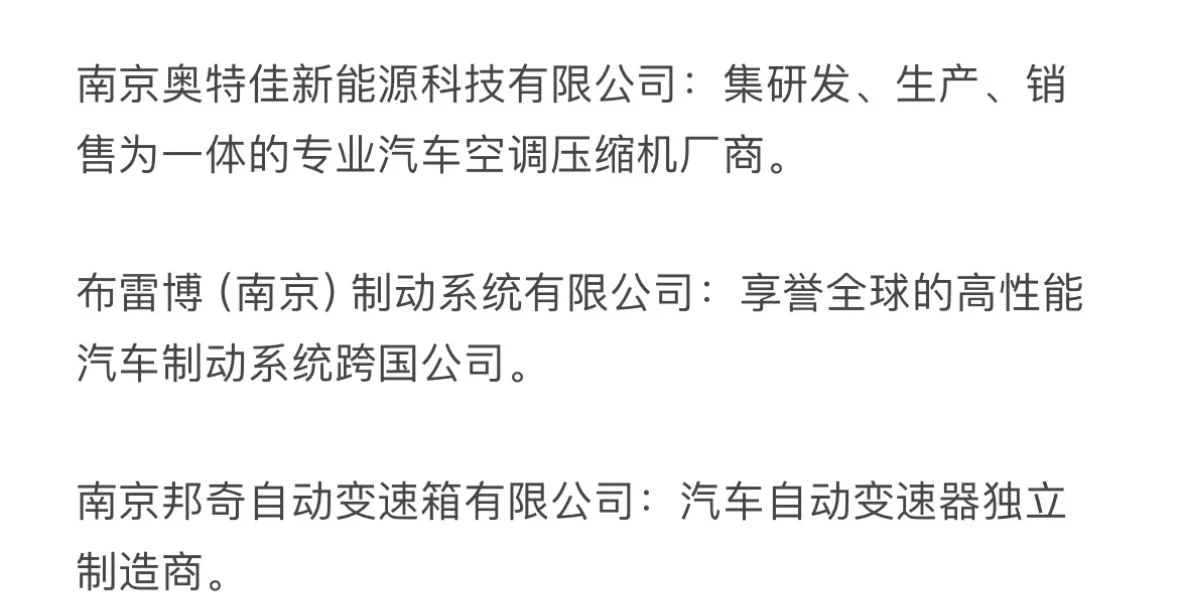 热门城市汽车行业企业汇总