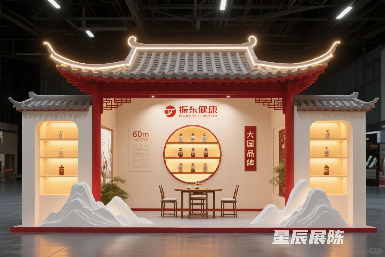 ?国风展位天花板！红墙黛瓦里的东方美学