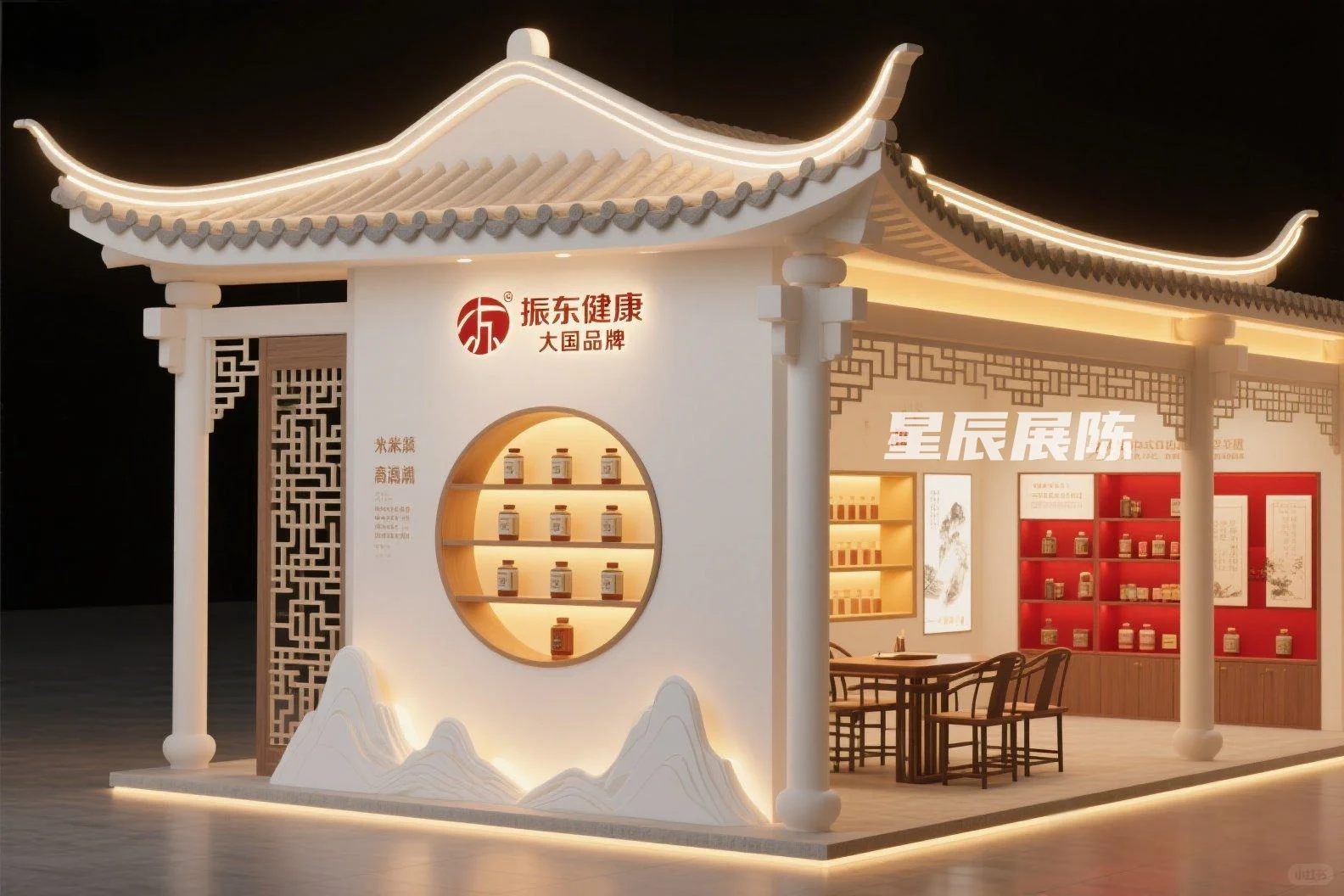 ?国风展位天花板！红墙黛瓦里的东方美学