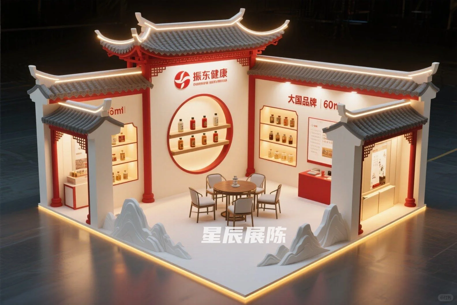 ?国风展位天花板！红墙黛瓦里的东方美学