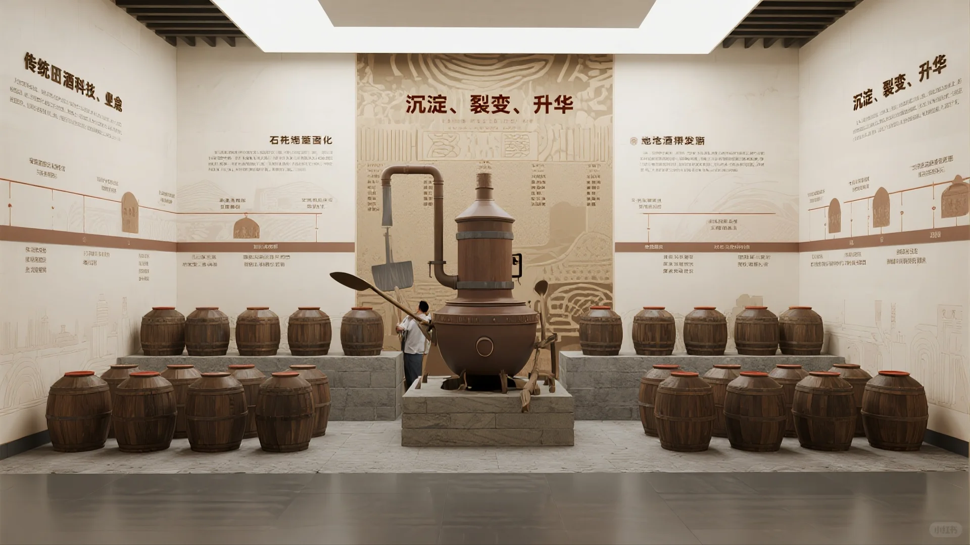 原创展厅设计案例｜传统手工酿酒企业展厅