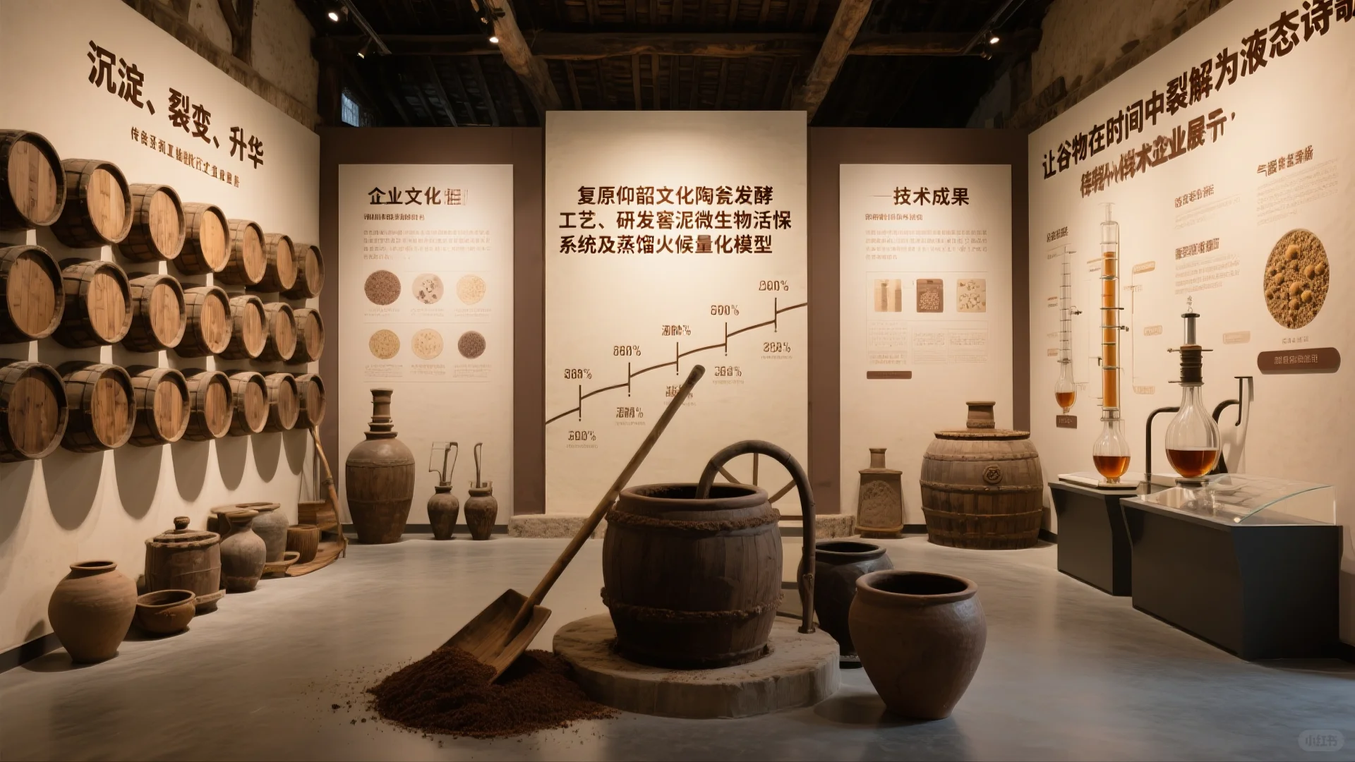 原创展厅设计案例｜传统手工酿酒企业展厅