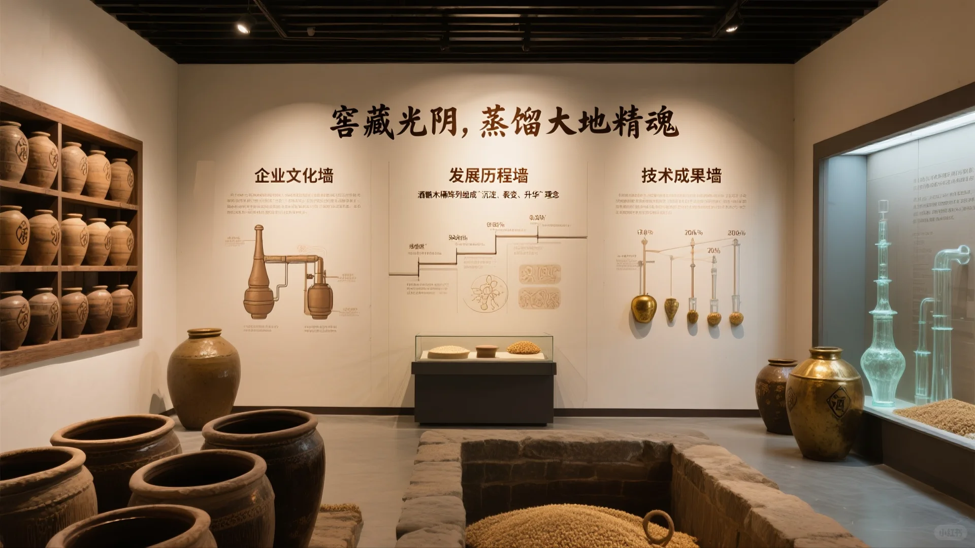 原创展厅设计案例｜传统手工酿酒企业展厅