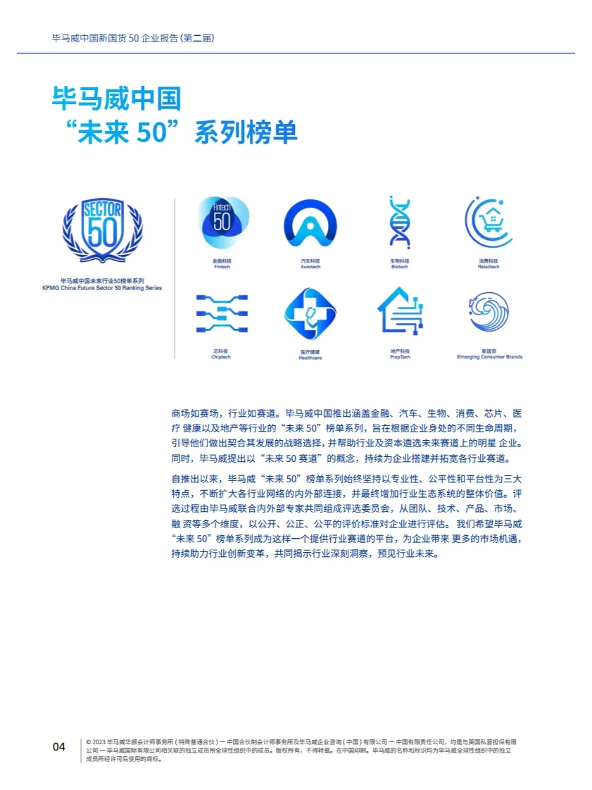 中国新国货50企业报告 行业报告研究
