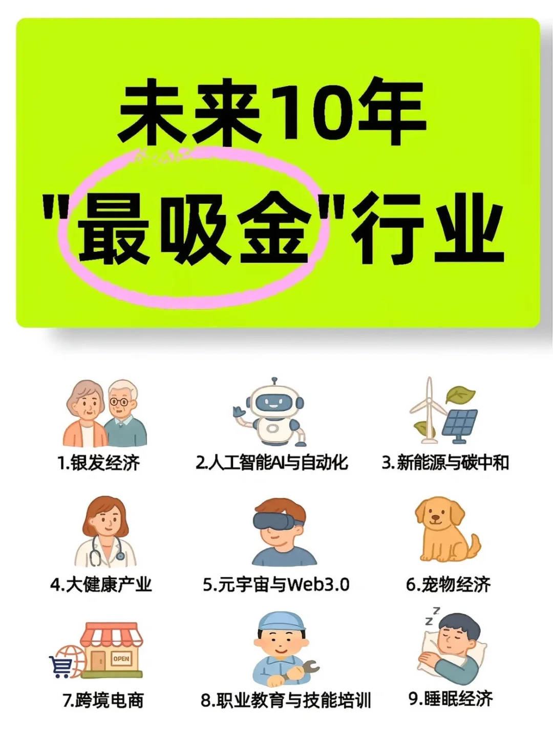 ?未来10年普通人翻身的9大风口行业❗