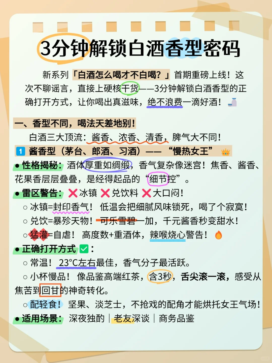 酱香冲？清香淡？3分钟解锁香型密码！