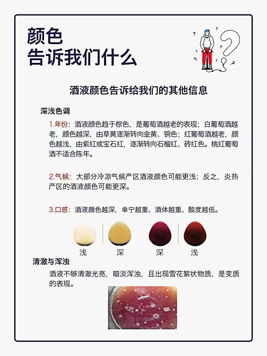 如何观察葡萄酒的颜色？?