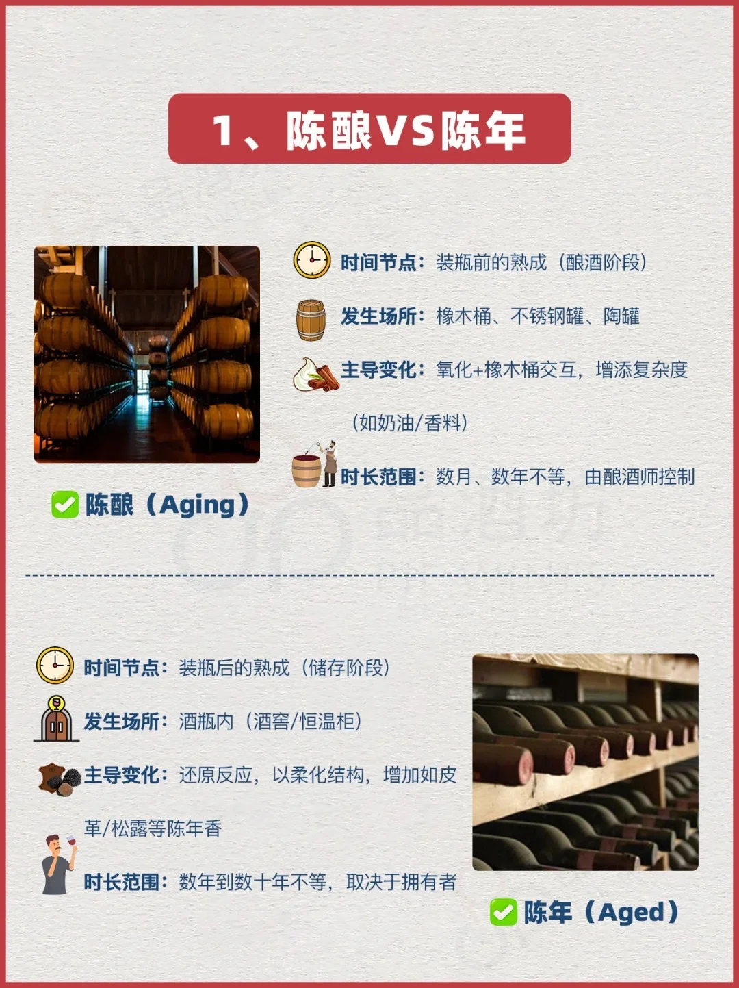 葡萄酒中的陈酿和陈年，你知道吗？
