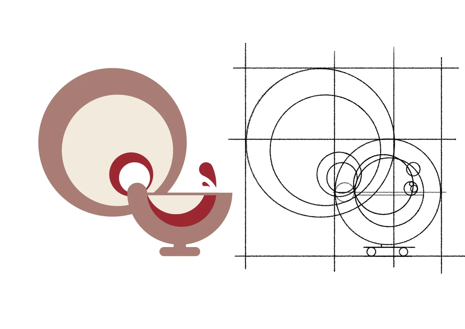 为酒水行业做的logo