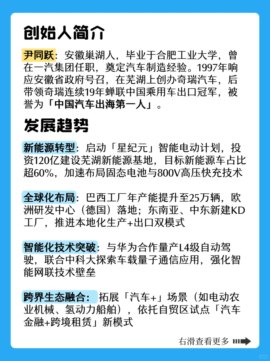 每天认识一个安徽企业✅今天是奇瑞集团?