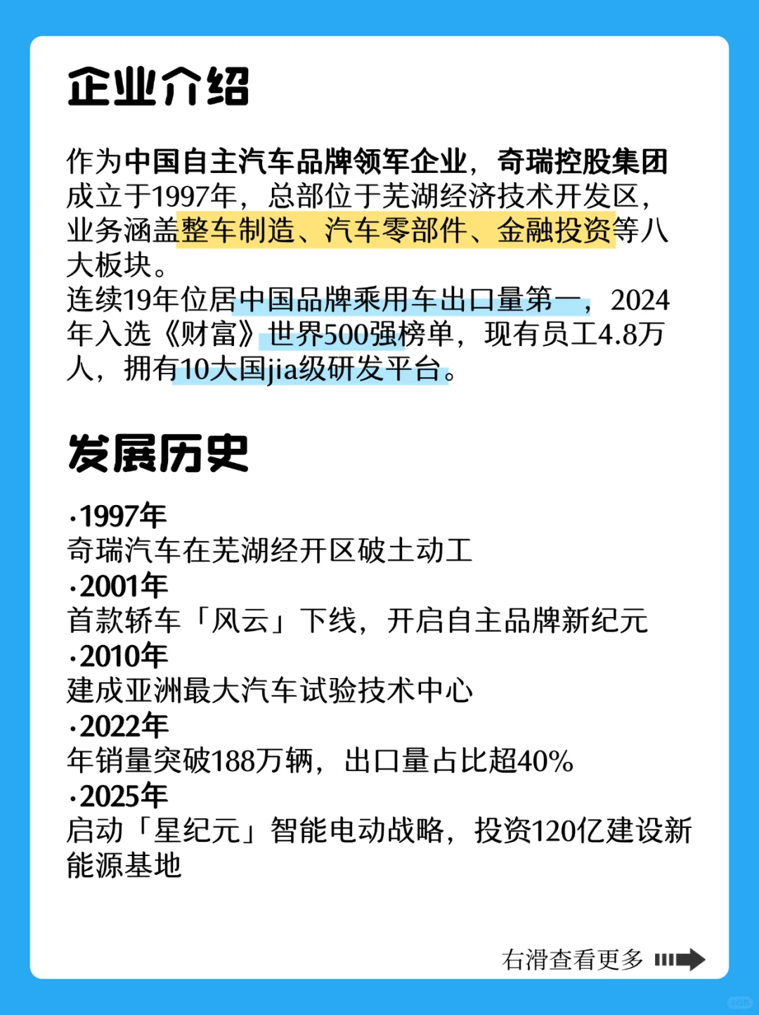 每天认识一个安徽企业✅今天是奇瑞集团?