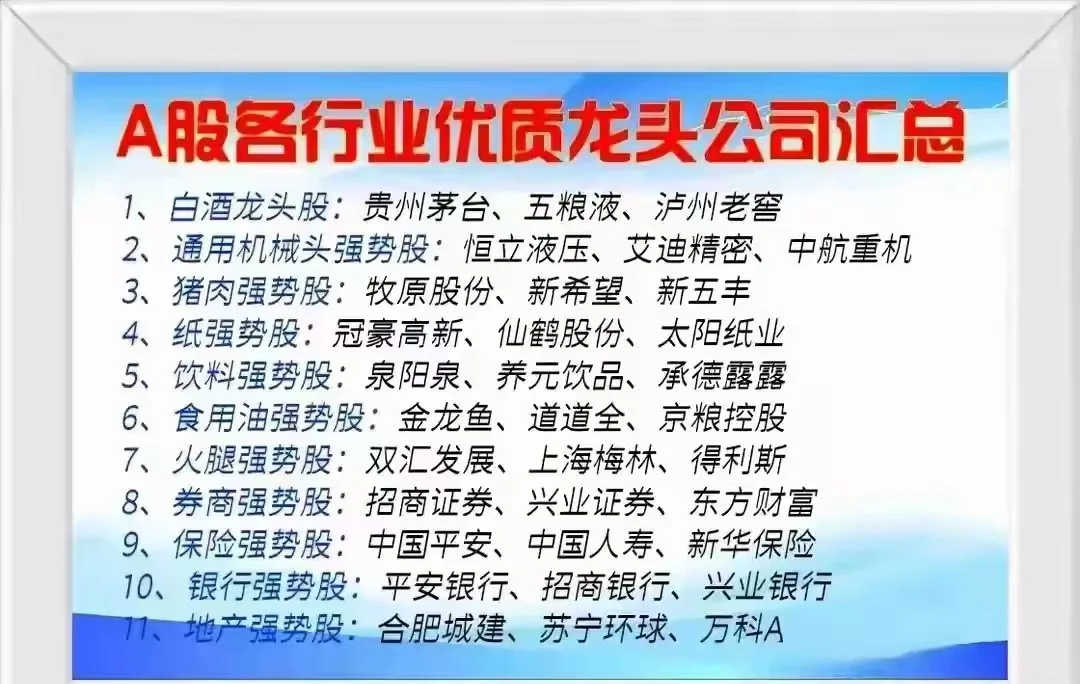 中国股市核心竞争力企业