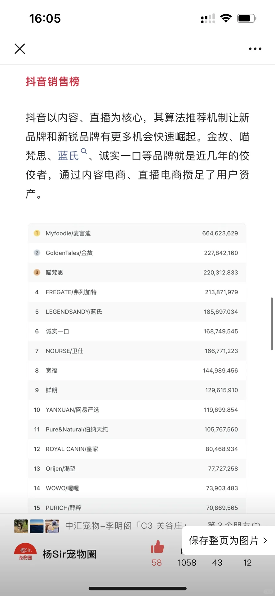 宠业圈｜国内宠物经济十强最新榜