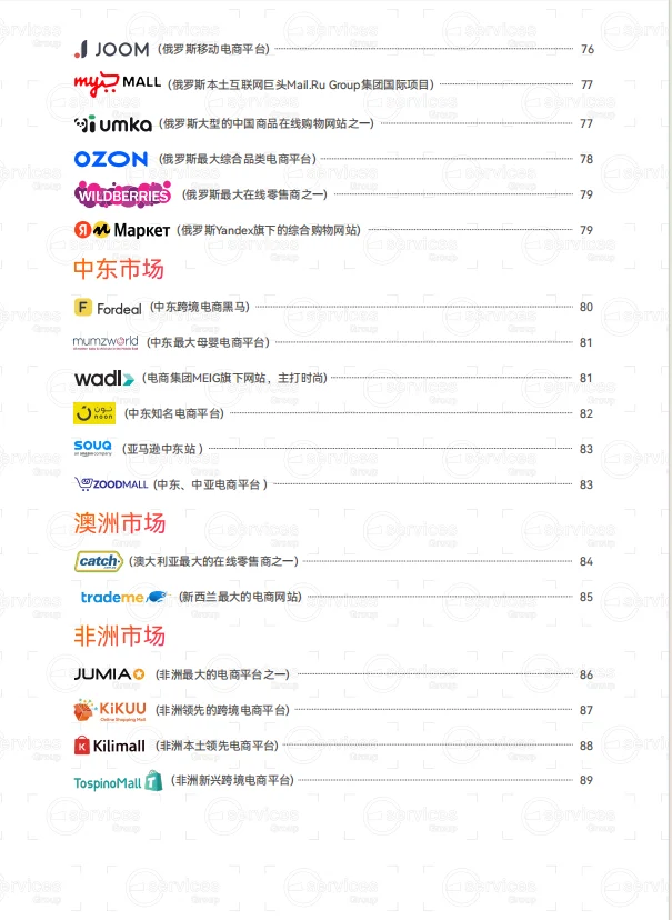 2024全球电商平台详解