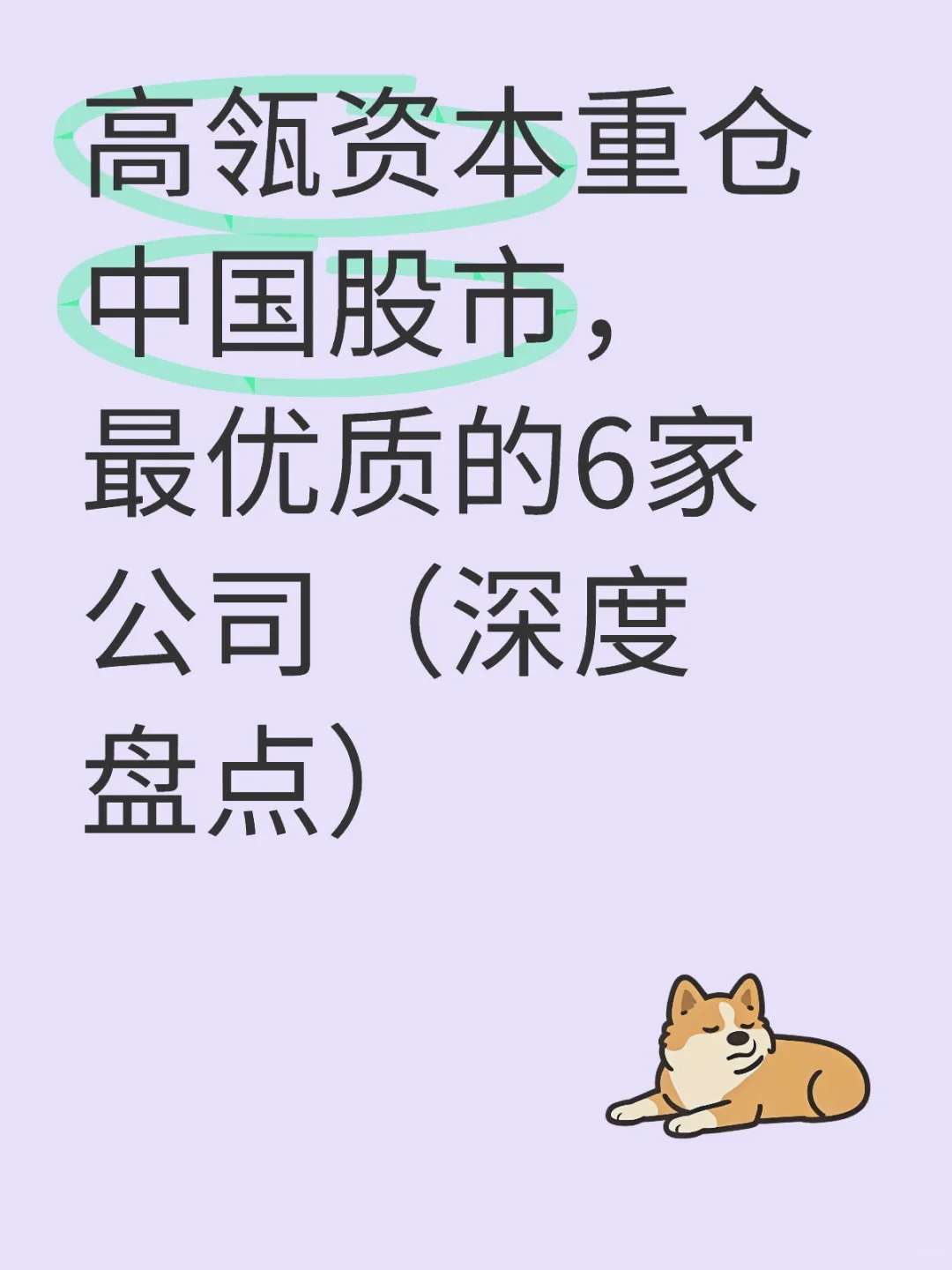 高瓴资本重仓中国股市，最优质的6家公司